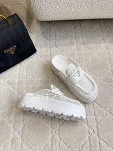 PR Mesh flatform mules 1826060207
